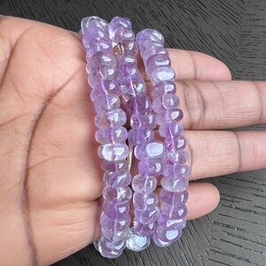 Amethyst free form bracelet (one)